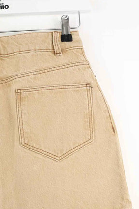Mini jupe Sézane Beige en Coton