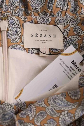 Mini jupe Sézane Beige en Coton