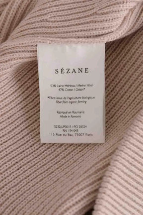 Mini jupe Sézane Beige en Laine