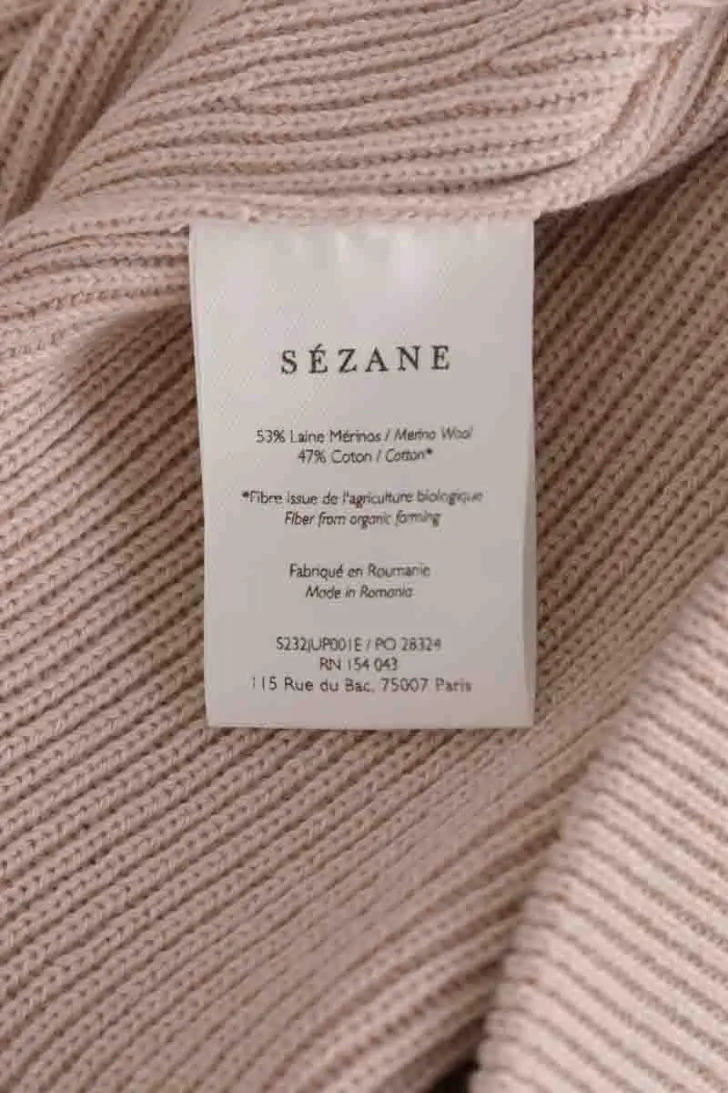 Mini jupe Sézane Beige en Laine