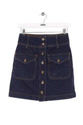 Mini jupe Sézane Bleu en Coton, taille XS - Seconde Main