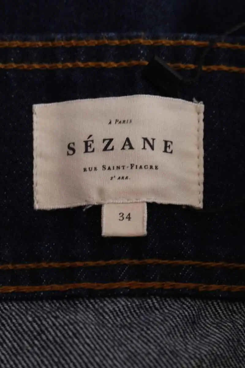 Mini jupe Sézane Bleu en Coton