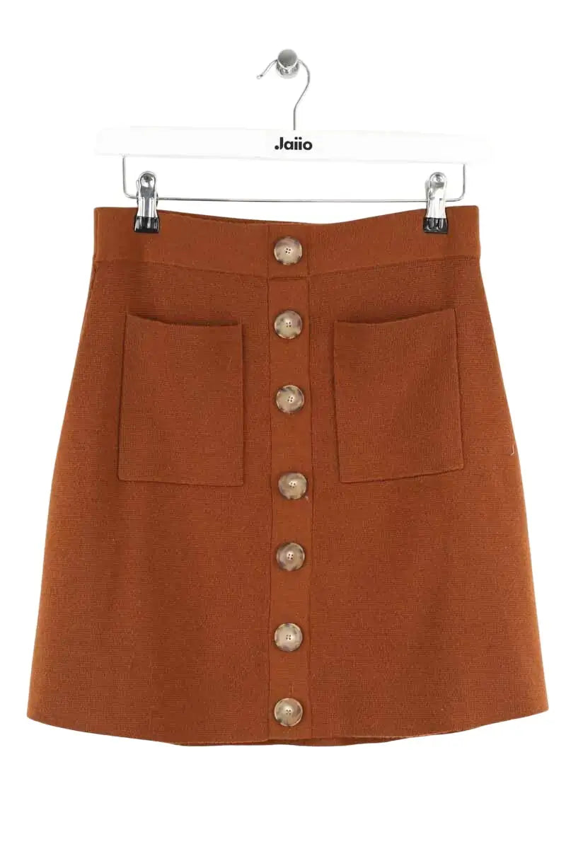 Mini jupe Sézane Marron en Laine, taille M - Seconde Main