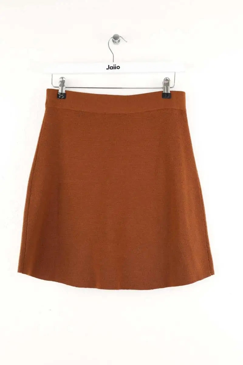 Mini jupe Sézane Marron en Laine