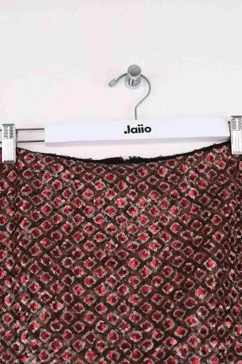 Mini jupe Sézane Marron en Paillettes