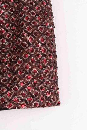 Mini jupe Sézane Marron en Paillettes