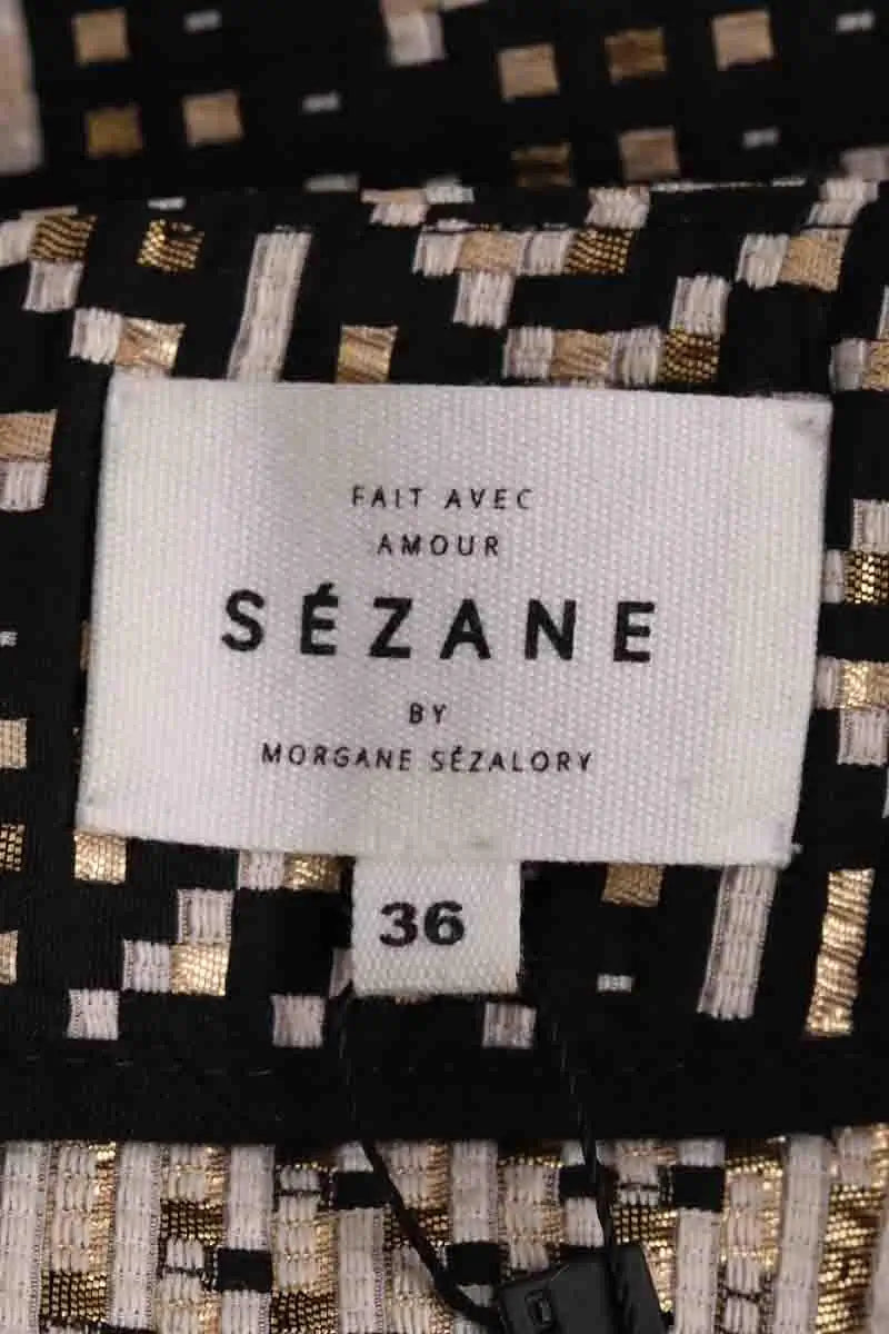 Mini jupe Sézane Noir en Coton