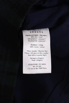 Mini jupe Sézane Vert en Laine