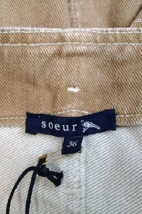 Mini jupe Soeur Marron en Coton