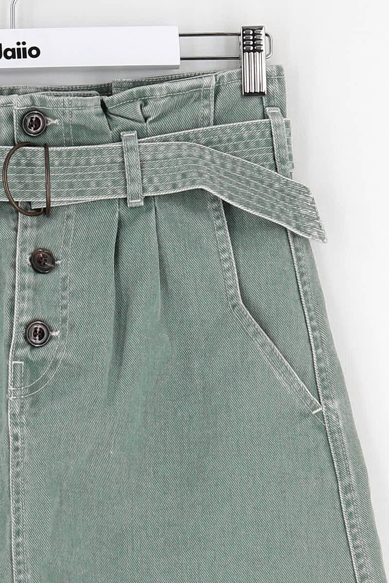 Mini jupe Soeur Vert en Coton
