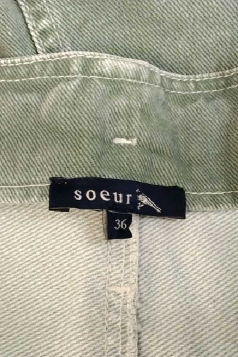 Mini jupe Soeur Vert en Coton