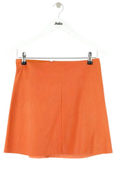 Mini jupe Stouls Orange en Cuir, taille M - Seconde Main