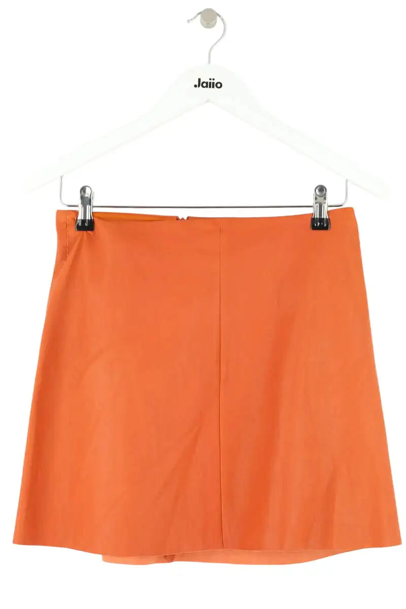 Mini jupe Stouls Orange en Cuir, taille M - Seconde Main