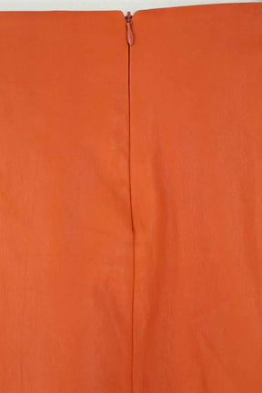 Mini jupe Stouls Orange en Cuir