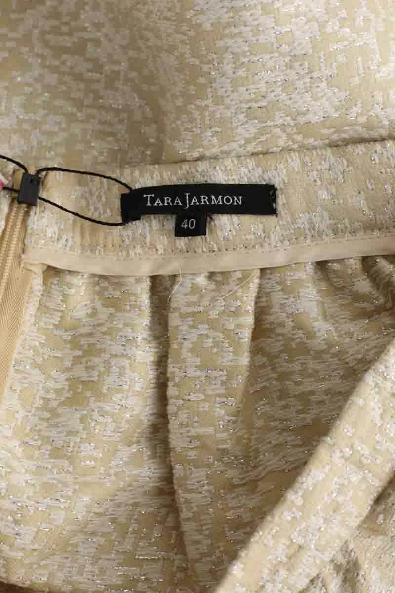 Mini jupe Tara Jarmon Doré en Polyester