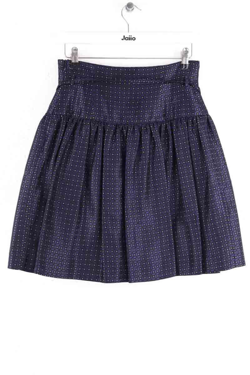 Mini jupe Tara Jarmon Marine en Coton