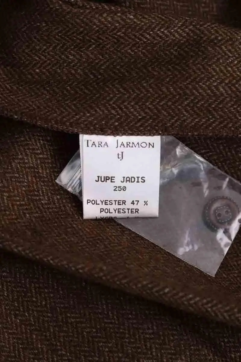 Mini jupe Tara Jarmon Marron en Laine
