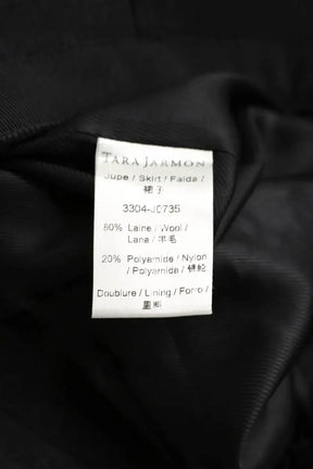 Mini jupe Tara Jarmon Noir en Laine