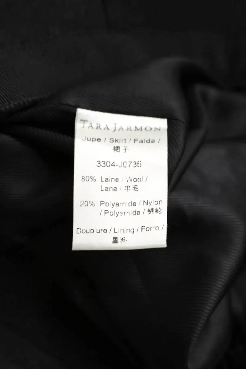 Mini jupe Tara Jarmon Noir en Laine