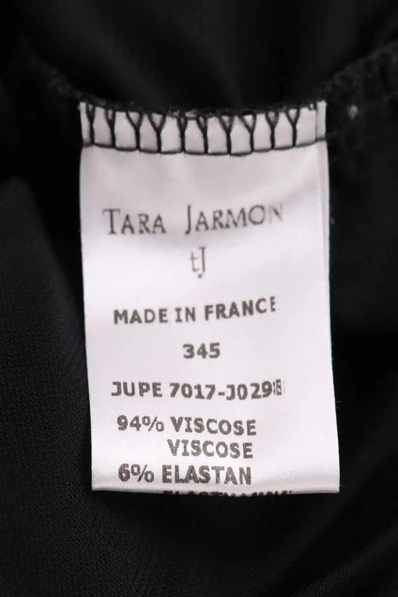 Mini jupe Tara Jarmon Noir en Viscose