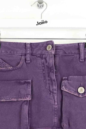 Mini jupe The Attico Violet en Coton