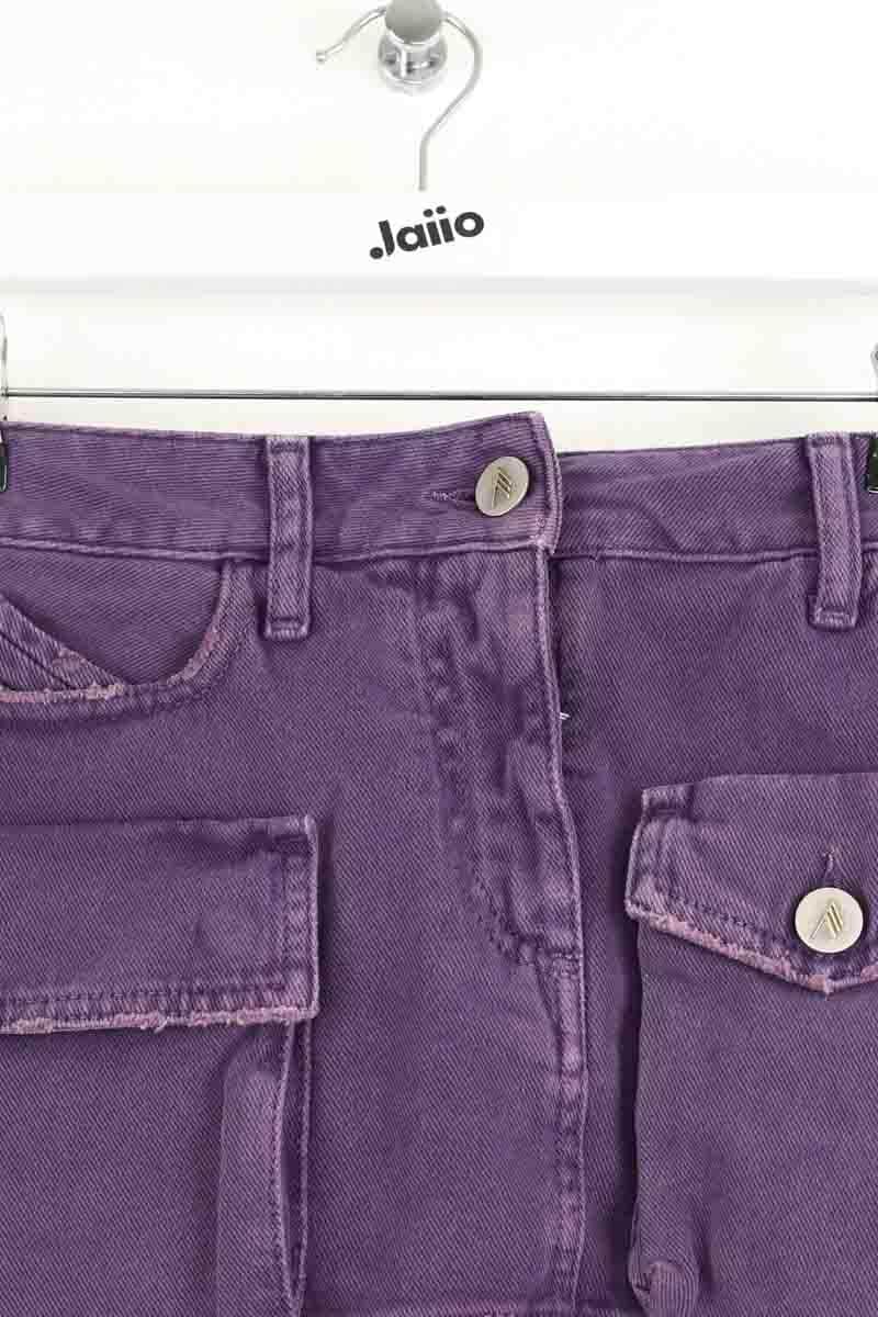 Mini jupe The Attico Violet en Coton
