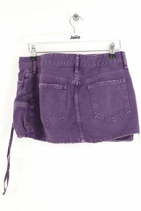 Mini jupe The Attico Violet en Coton
