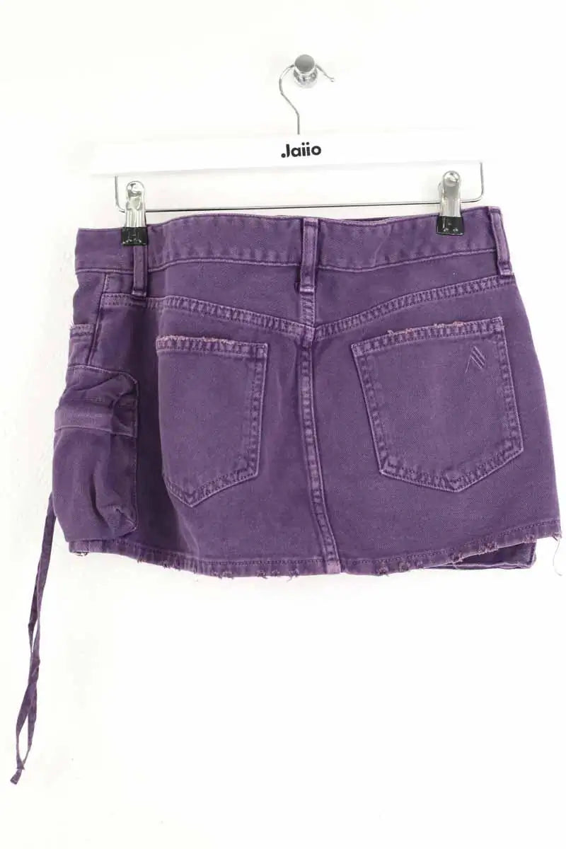 Mini jupe The Attico Violet en Coton