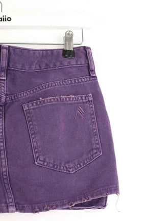Mini jupe The Attico Violet en Coton