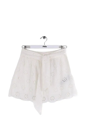 Mini jupe The Kooples Blanc en Coton, taille XS - Seconde Main