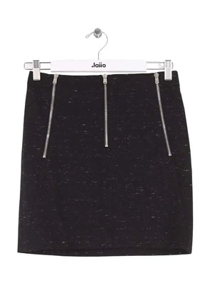 Mini jupe The Kooples Noir en Synthétique, taille M - Seconde Main