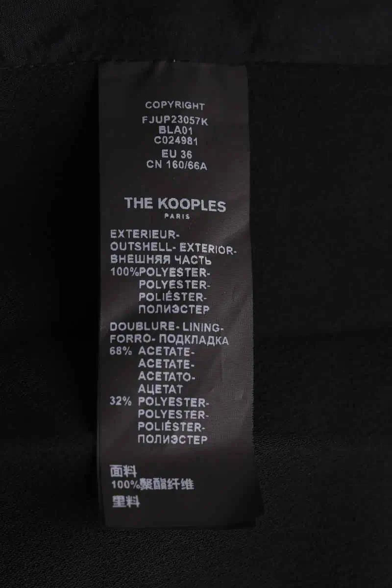 Mini jupe The Kooples Noir en Synthétique