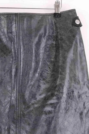 Mini jupe The Kooples Vert en Cuir