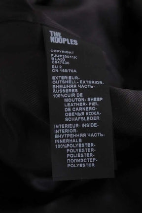 Mini jupe The Kooples Vert en Cuir