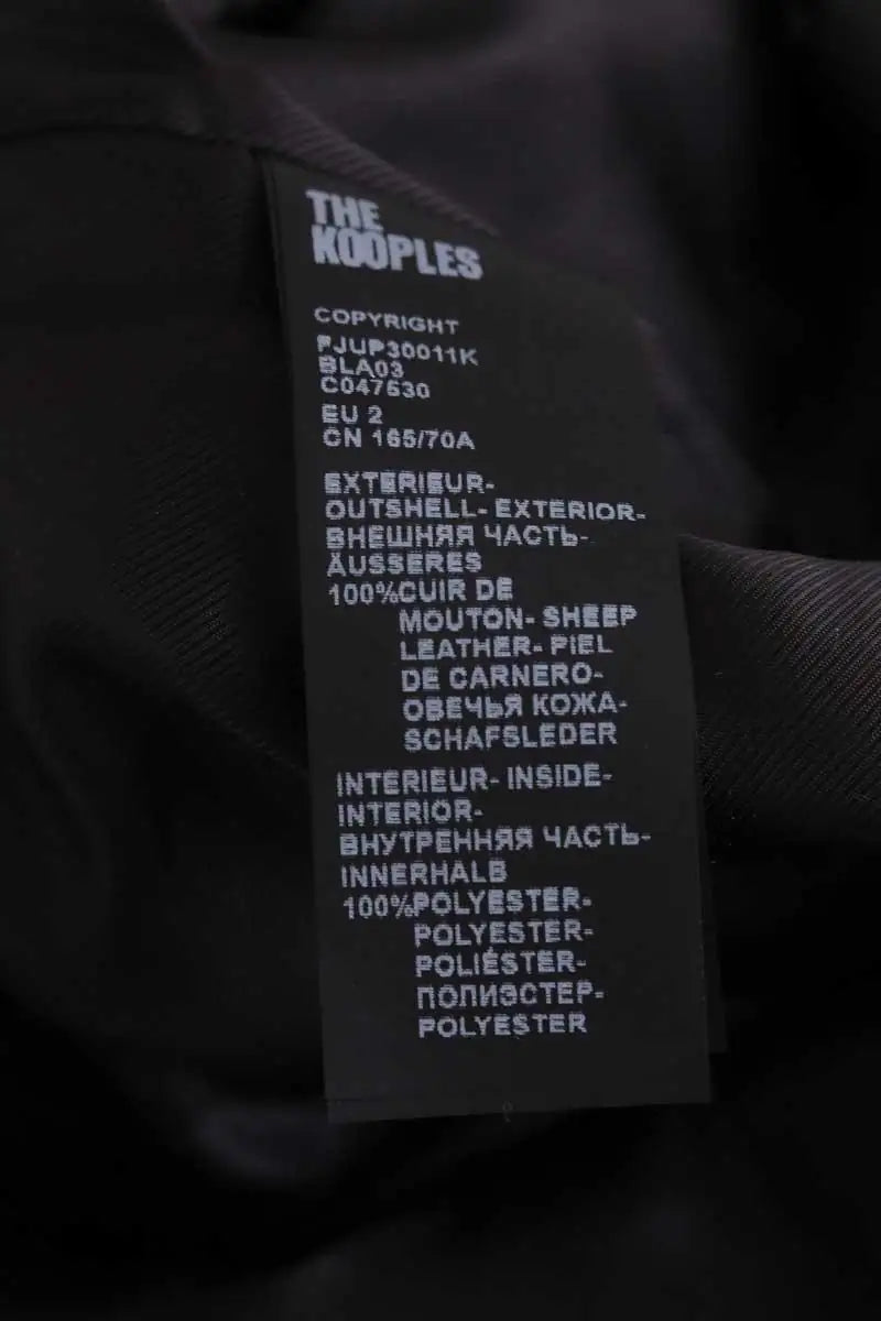 Mini jupe The Kooples Vert en Cuir