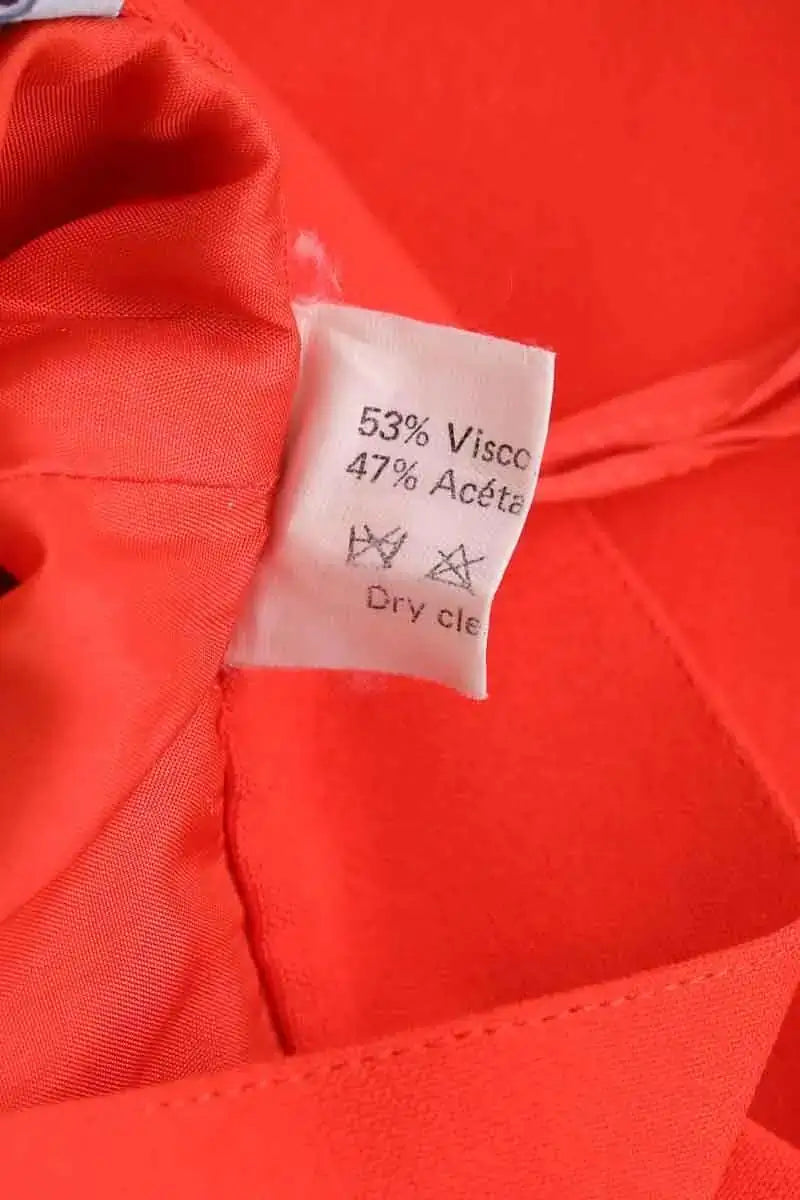 Mini jupe Thierry Mugler Orange en Viscose