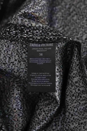Mini jupe Zadig & Voltaire Argent en Synthétique