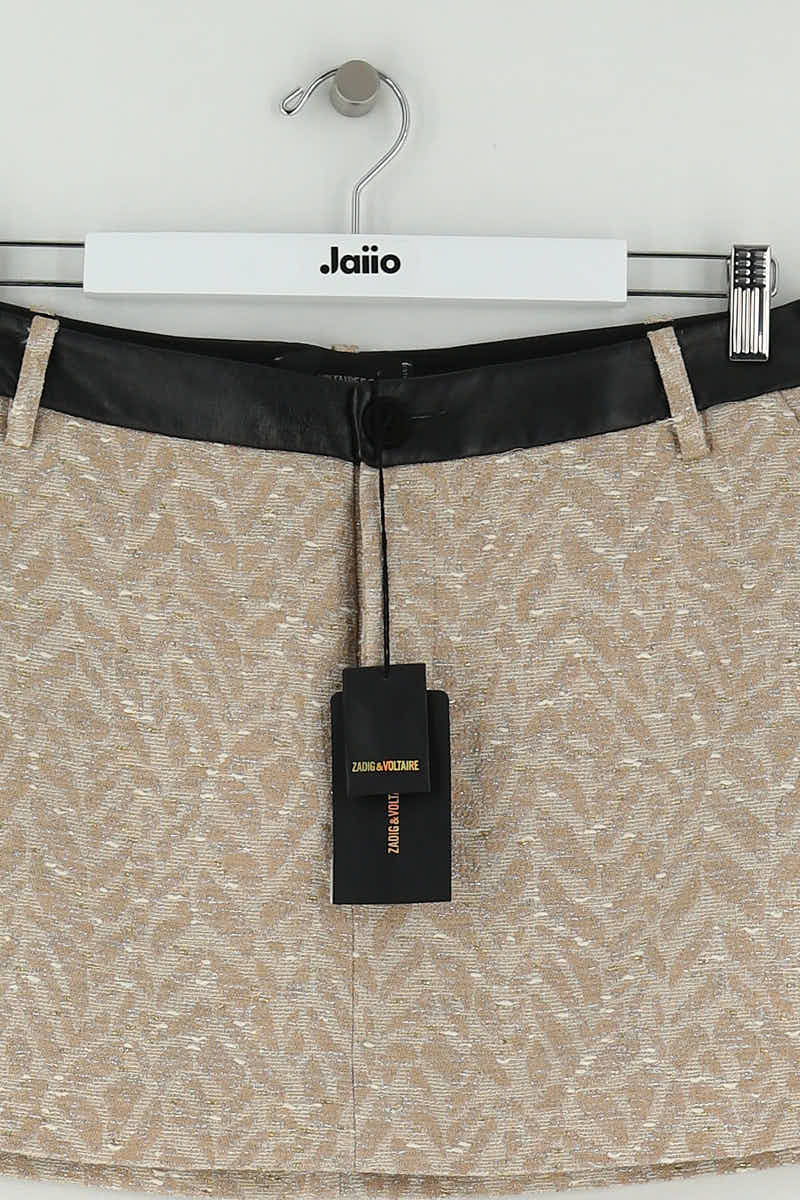 Mini jupe Zadig & Voltaire Beige en Coton