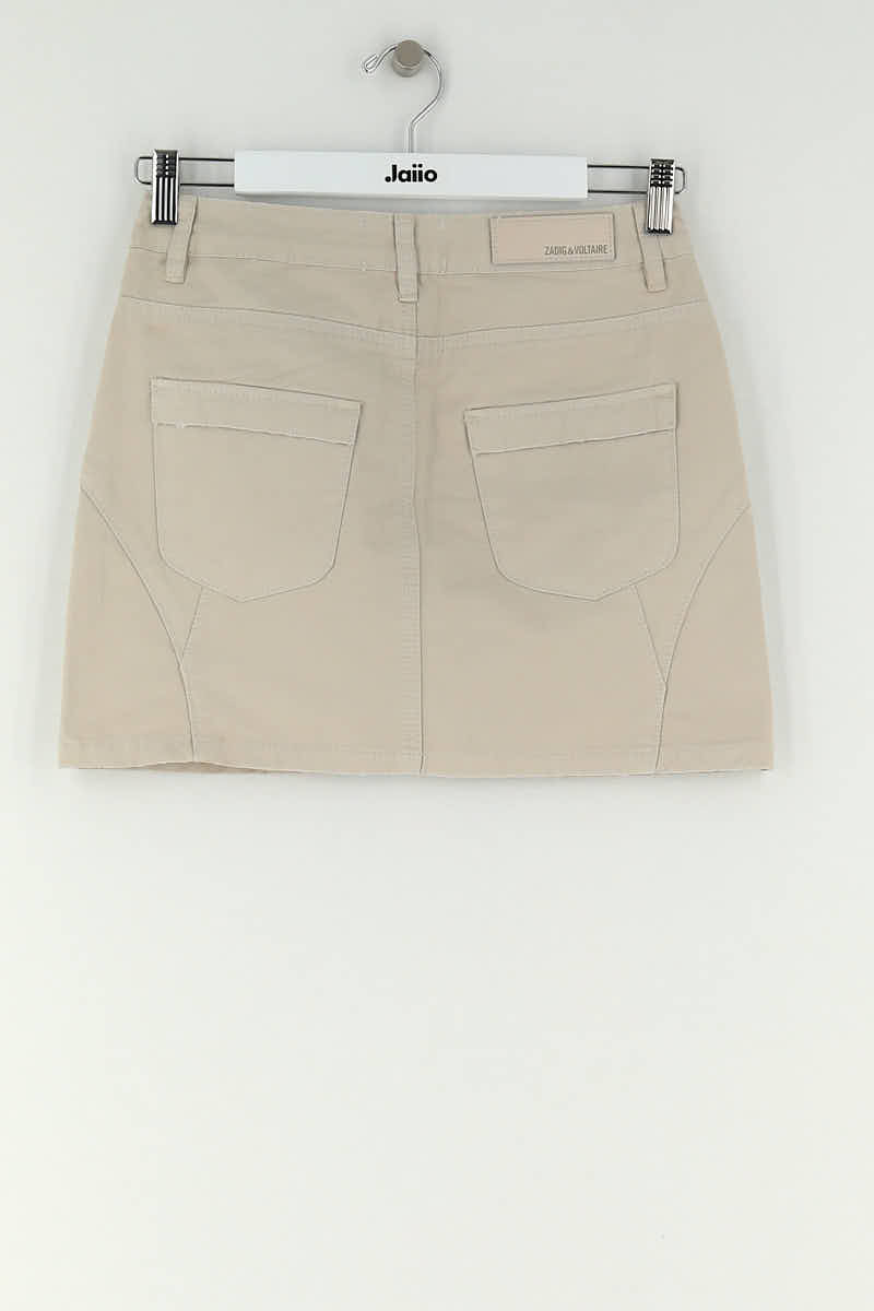 Mini jupe Zadig & Voltaire Beige en Coton