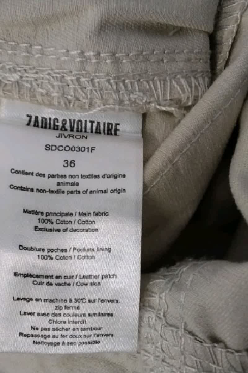 Mini jupe Zadig & Voltaire Beige en Coton