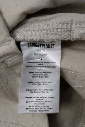 Mini jupe Zadig & Voltaire Beige en Coton
