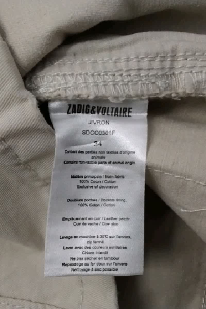 Mini jupe Zadig & Voltaire Beige en Coton
