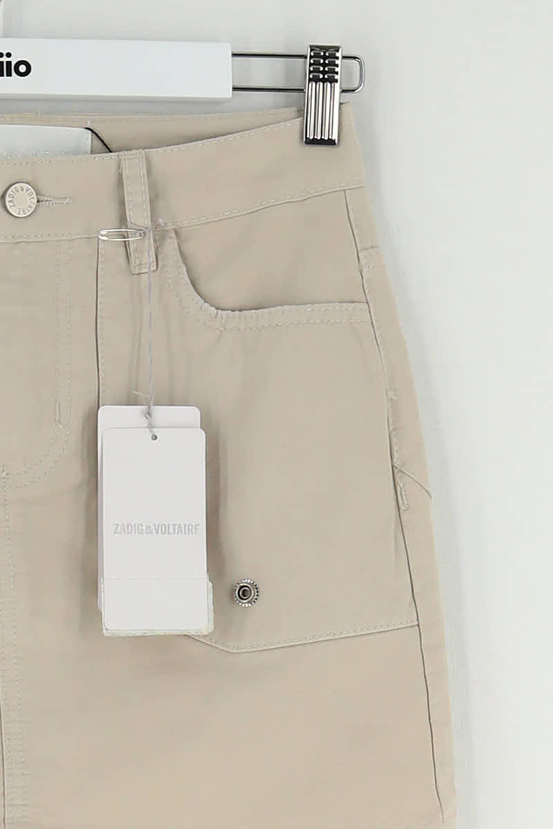 Mini jupe Zadig & Voltaire Beige en Coton