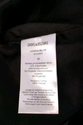 Mini jupe Zadig & Voltaire Doré en Coton