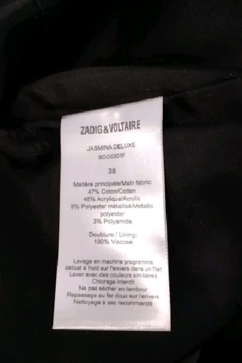 Mini jupe Zadig & Voltaire Doré en Coton