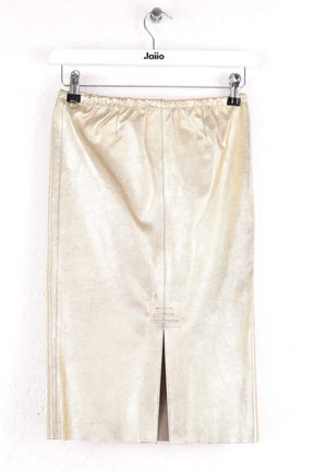 Mini jupe Zadig & Voltaire Jaden metal Doré en Cuir