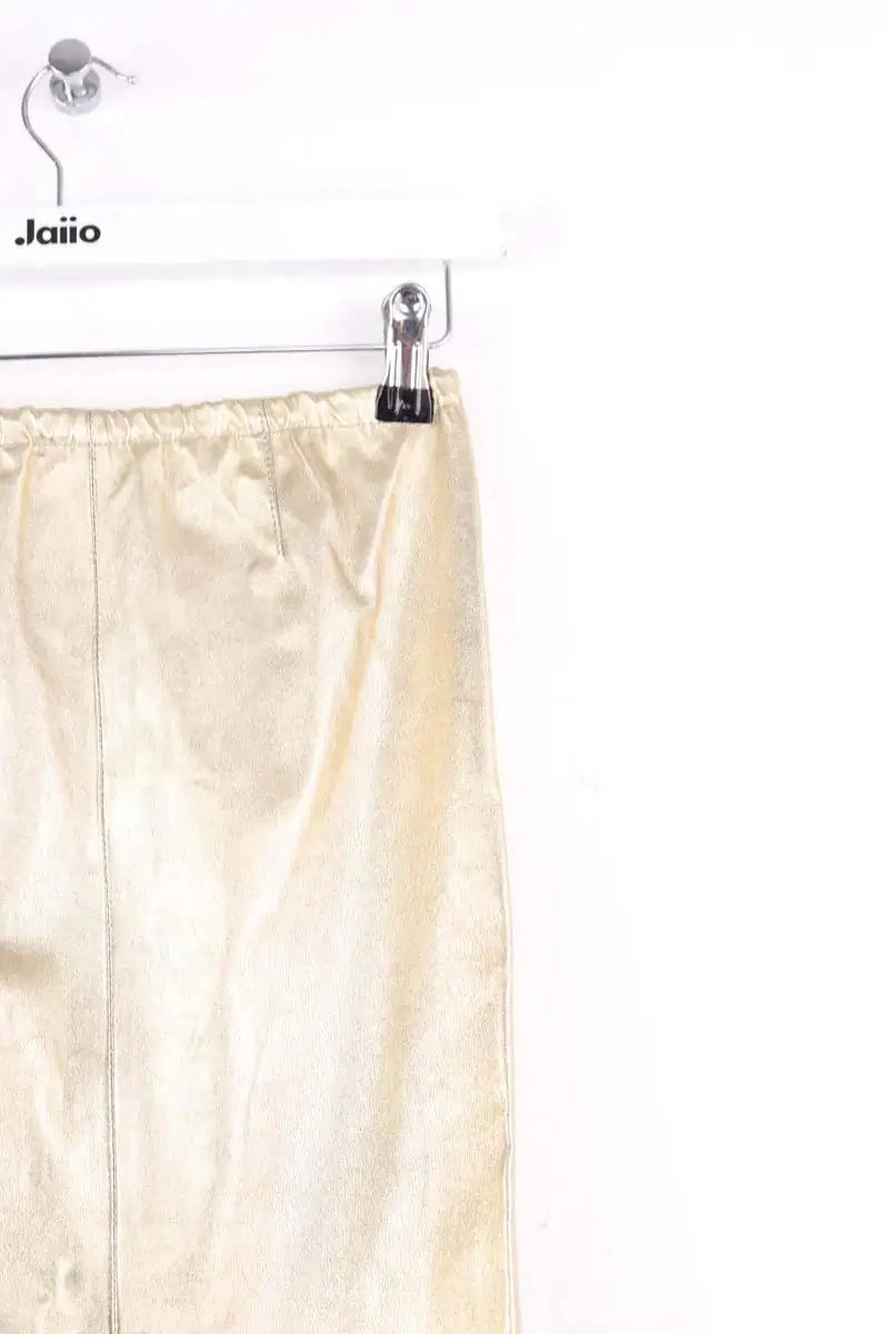 Mini jupe Zadig & Voltaire Jaden metal Doré en Cuir