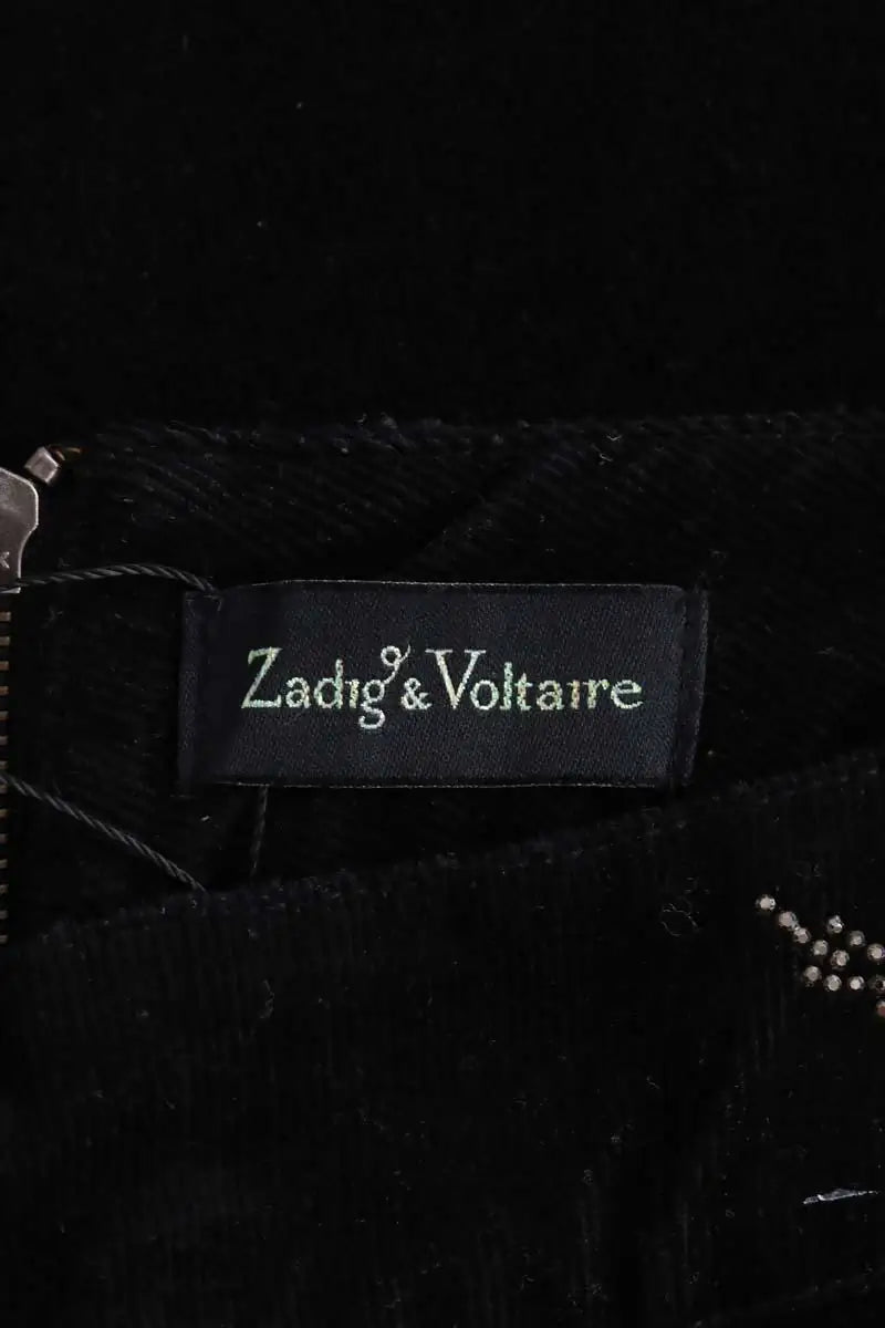 Mini jupe Zadig & Voltaire Jasmin Noir en Coton