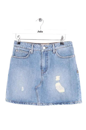 Mini jupe Zadig & Voltaire Juice destroy Bleu en Coton, taille S - Seconde Main