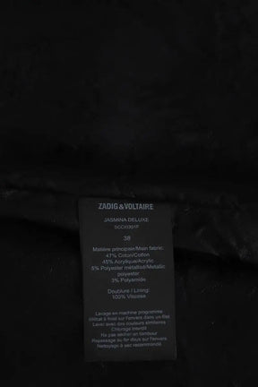 Mini jupe Zadig & Voltaire Noir en Coton